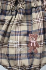 画像4: Maison de FLEUR / ベア刺繍ギャザー2Wayトートバッグ  ベージュ I-26-05-04-122-LO-BG-TE-ZI (4)