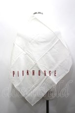 画像2: PINK HOUSE / ロゴpt大判スカーフ  ホワイト I-26-05-04-124-LO-ZA-SA-ZI (2)