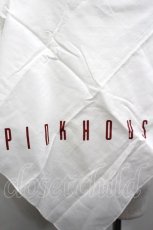 画像3: PINK HOUSE / ロゴpt大判スカーフ  ホワイト I-26-05-04-124-LO-ZA-SA-ZI (3)
