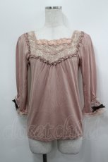画像1: axes femme / 袖口モチーフ付インナープルオーバー M アワピンク I-26-05-04-026-AX-TO-SA-ZI (1)