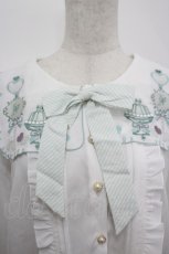 画像3: Amavel / お菓子の国の女王ブラウス  白Ｘ緑 I-26-05-06-003-CA-BL-SA-ZI (3)