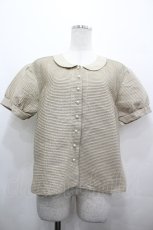 画像1: KANEKO ISAO / ピンタック使い半袖無地シャツ  ベージュ I-26-05-06-044-EL-BL-SA-ZI (1)