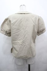 画像2: KANEKO ISAO / ピンタック使い半袖無地シャツ  ベージュ I-26-05-06-044-EL-BL-SA-ZI (2)