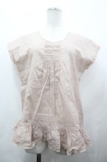 画像1: KANEKO ISAO / 胸元ピンタックノースリーブブラウス  ピンク I-26-05-06-046-EL-BL-SA-ZI (1)
