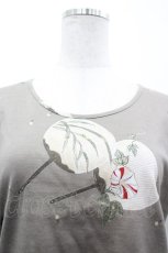 画像3: KANEKO ISAO / うちわ柄Tシャツ  グレー I-26-05-06-047-EL-TS-SA-ZI (3)