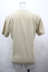 画像2: INGEBORG / 3つリボンパイルTシャツ M ベージュ I-26-05-06-052-LO-TS-SA-ZI (2)