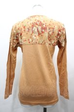 画像2: PINK HOUSE / イチゴリース柄切替長袖Tシャツ M オレンジ I-26-05-06-059-LO-TS-SA-ZI (2)