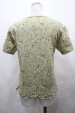画像2: WONDERFUL WORLD / クローバー柄半袖フリルTシャツ M グリーン I-26-05-06-062-LO-TS-SA-ZI (2)