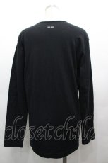 画像2: PINK HOUSE / 胸元リボン&縦フリル長袖Tシャツ L ブラック I-26-05-06-069-LO-TS-SA-ZI (2)