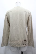 画像2: PINK HOUSE / ハートリース刺繍カーディガン M グレージュ I-26-05-06-070-LO-TO-SA-ZI (2)