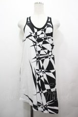 画像1: CIVARIZE / Thwartアシンメトリージオメトリック総柄タンクトップ 46 黒Ｘ白 I-26-05-06-078-PU-TO-SA-ZI (1)