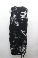 画像2: ililil / クラッシュ加工タンク  黒Ｘ白 I-26-05-06-079-PU-TO-SA-ZI (2)