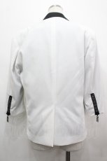 画像2: CIVARIZE / ラインストーンSSテーラードジャケット 46 白Ｘ黒 I-26-05-06-084-PU-JA-SA-ZI (2)