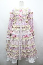 画像1: BABY,THE STARS SHINE BRIGHT / Bouquet de Saison Printanierワンピース  ラベンダー I-26-05-06-085-BA-OP-SA-ZI (1)