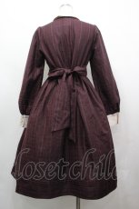 画像2: Amavel / Tarte Fillingクラシカルチェックワンピース  ボルドー I-26-05-06-091-CA-OP-SA-ZI (2)