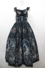 画像1: Royal Princess Alice / いばら姫　粟木こぼねコラボ　ジャンパースカート  黒 I-26-05-06-096-LO-OP-SA-ZI (1)