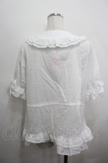 画像2: Chalmiere / クラシックコットンブラウス M 白 I-26-05-06-010-AX-BL-SA-ZI (2)