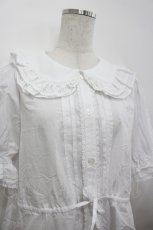 画像3: Chalmiere / クラシックコットンブラウス M 白 I-26-05-06-010-AX-BL-SA-ZI (3)