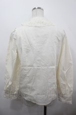 画像2: Chalmiere / 立ち襟コットンブラウス M 生成り I-26-05-06-011-AX-BL-SA-ZI (2)