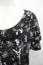 画像3: INGEBORG / ジュエリー&エッフェル塔シルエットプリントチュニック  黒Ｘ白 I-26-05-06-111-LO-OP-SA-ZI (3)