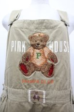 画像3: PINK HOUSE / Pくま刺繍オーバーオール  ベージュ I-26-05-06-115-LO-OP-SA-ZI (3)