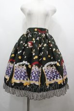 画像1: metamorphose / Nostalgic chessboardスカート  黒 I-26-05-06-116-ME-SK-SA-ZI (1)