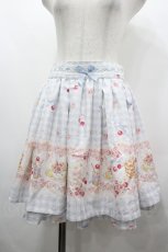 画像1: LIZ LISA / ギンガムカフェスカート  サックス I-26-05-06-119-LO-SK-SA-ZI (1)