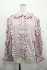 画像1: Chalmiere / フリルブラウス M ピンク I-26-05-06-015-AX-BL-SA-ZI (1)