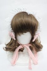 画像2: LOLITA / 五月アイコラボ/チェックリボンバブーシュカ   I-26-05-06-147-LO-ZA-SA-ZI (2)