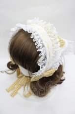 画像1: LOLITA / 五月アイコラボ/チェックリボンバブーシュカ   I-26-05-06-148-LO-ZA-SA-ZI (1)
