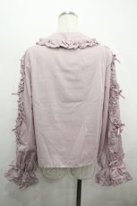 画像2: Chalmiere / フリルブラウス M ピンク I-26-05-06-015-AX-BL-SA-ZI (2)