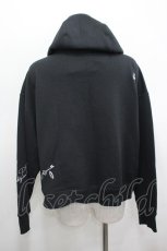 画像2: axes femme / ランダム刺繍フーディー  黒 I-26-05-06-026-AX-TO-SA-ZI (2)
