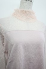 画像3: PINK HOUSE / ダイヤチュール使いハイネックカットソー 4(L) ピンク I-26-05-06-029-LO-TO-SA-ZI (3)