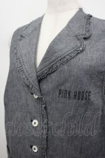画像3: PINK HOUSE / フリル使いダンガリーベスト  黒 I-26-05-06-030-LO-TO-SA-ZI (3)