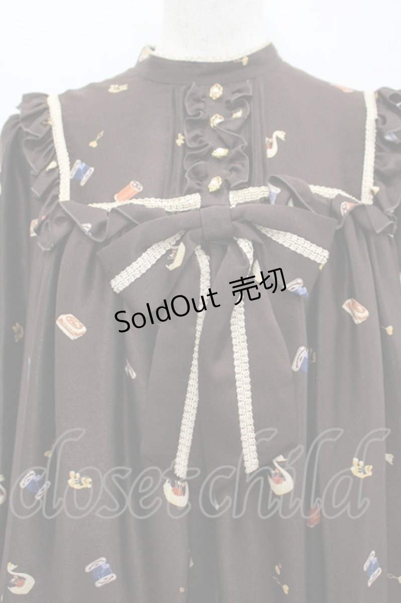 画像2: metamorphose / sewing boxAラインワンピース  ブラウン I-26-05-08-033-ME-OP-TE-ZI (2)