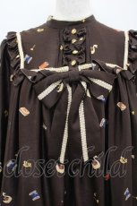 画像2: metamorphose / sewing boxAラインワンピース  ブラウン I-26-05-08-033-ME-OP-TE-ZI (2)