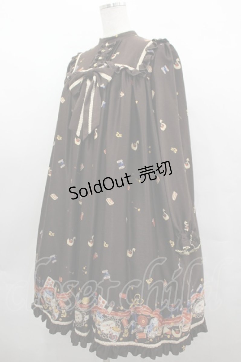 画像3: metamorphose / sewing boxAラインワンピース  ブラウン I-26-05-08-033-ME-OP-TE-ZI (3)