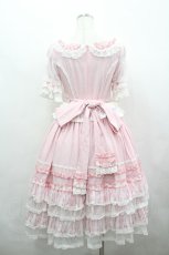 画像5: Cipress / 蔓デザイン半袖ワンピースセット  ピンクｘ白 I-26-05-08-034-LO-OP-SA-ZI (5)