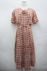 画像1: PINK HOUSE / チェックシャツワンピース  赤チェック I-26-05-08-057-LO-OP-SA-ZI (1)