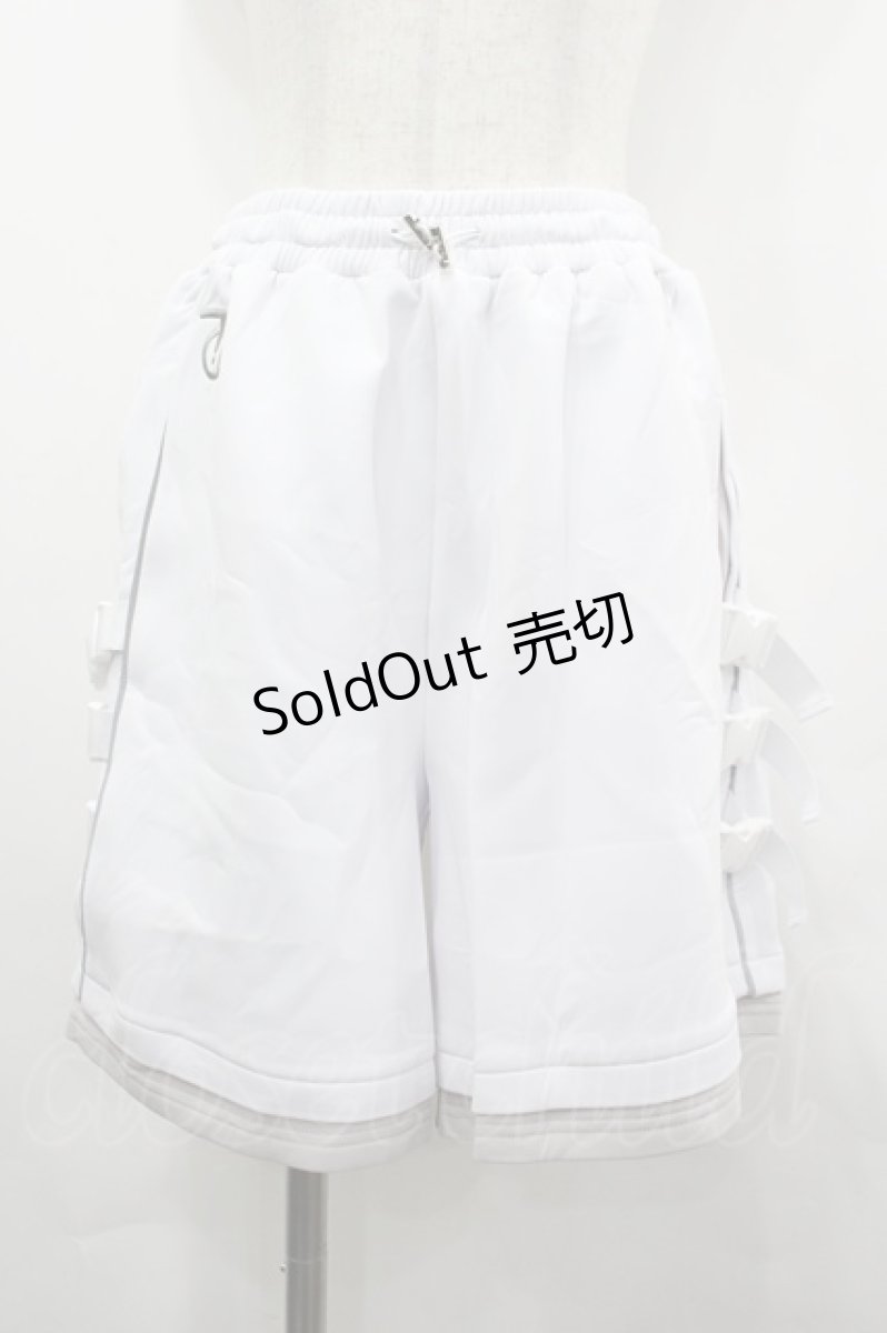 画像1: ililil / サイバーリフレクターショートパンツ  白 I-26-05-08-074-PU-PA-SA-ZI (1)