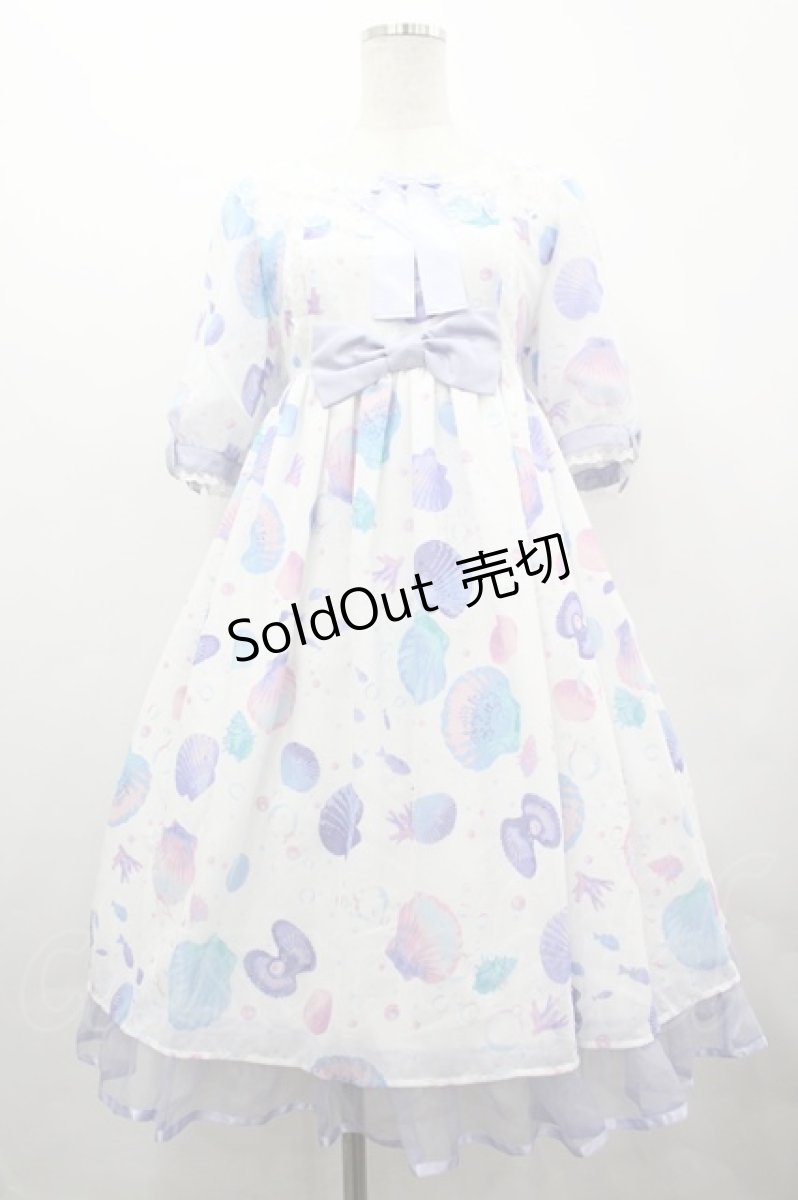 画像1: Angelic Pretty / Dream Marineワンピース  白 I-26-05-08-077-AP-OP-SA-ZI (1)