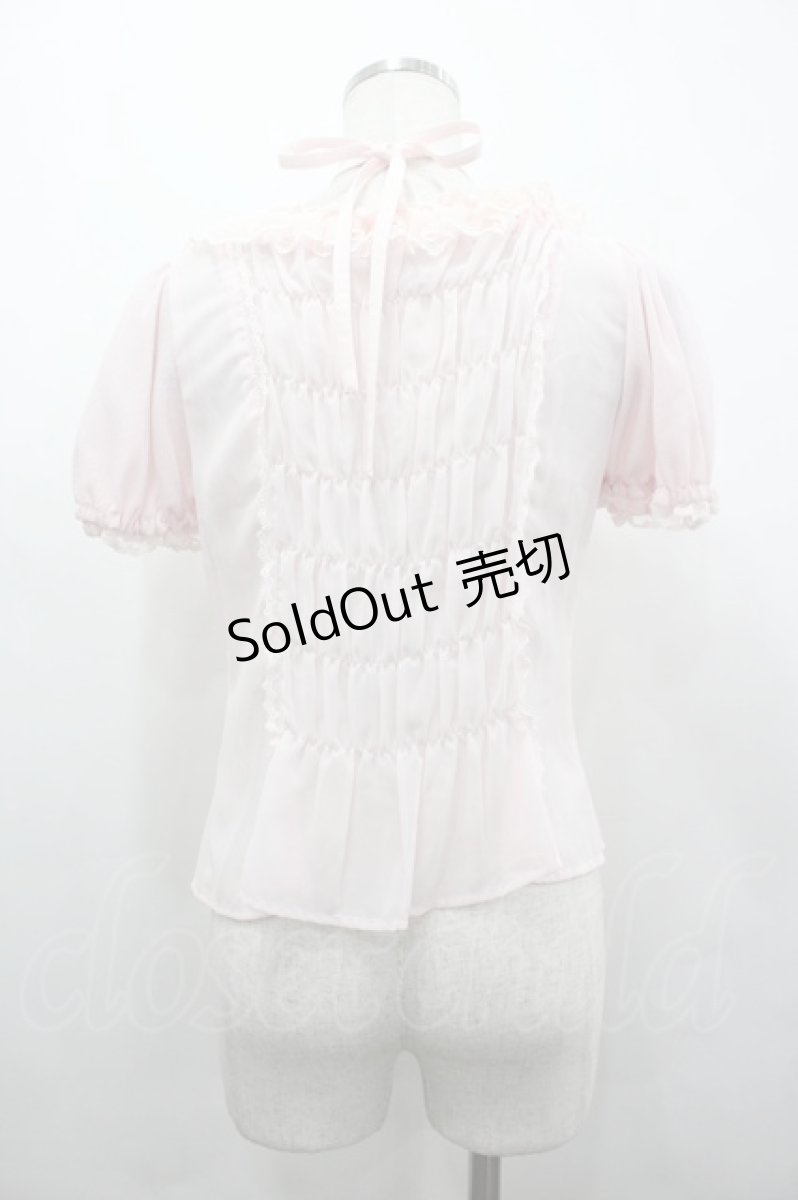 画像2: Angelic Pretty / ピュアシフォンブラウス  ピンク I-26-05-08-079-AP-BL-SA-ZI (2)