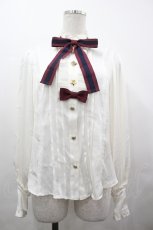 画像1: Angelic Pretty / Noble Collectionブラウス  白×エンジ I-26-05-08-084-AP-BL-SA-ZI (1)
