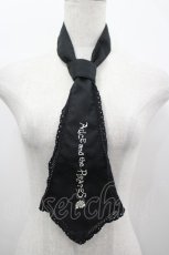 画像1: ALICE and the PIRATES / ロゴ刺繍ネクタイ  黒 I-26-05-08-086-PA-ZA-TE-ZI (1)