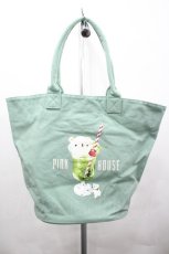 画像1: PINK HOUSE / クリームソーダプリントバッグ  ミント I-26-05-08-095-LO-BG-SA-ZI (1)