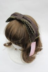 画像1: Chalmiere / チョコレート柄カチューシャ F ブラウン I-26-05-08-100-AX-AC-SA-ZI (1)