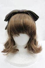 画像2: Chalmiere / チョコレート柄カチューシャ F ブラウン I-26-05-08-100-AX-AC-SA-ZI (2)