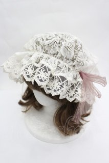 LOLITAその他(お買取対象外) / レースリボンナイトキャップ 生成りX