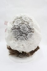画像3: LOLITAその他(お買取対象外) / レースリボンナイトキャップ  生成りＸピンク I-26-05-08-108-LO-AC-SA-ZI (3)