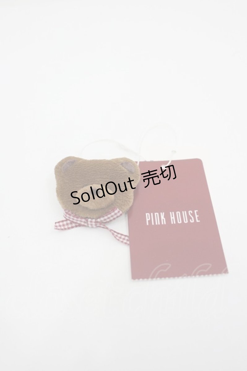 画像1: PINK HOUSE / チョコレートテディ＆イチゴミニブローチ  ブラウン I-26-05-08-122-LO-AC-SA-ZI (1)